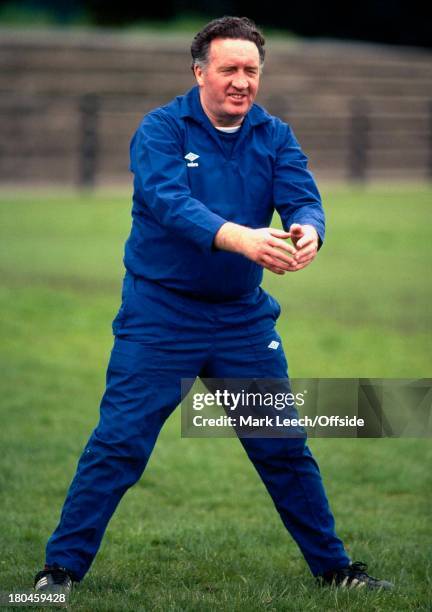 May 1979 Scotland Football Training.Scotland manager Jock Stein.