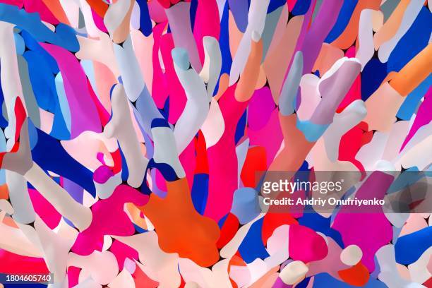 multicolored coral - saturated color 個照片及圖片檔