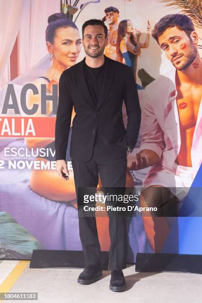 Pierpaolo Pretelli attends the "Ex On The Beach" Italia Cocktail and Viewing Party at LAMPO Milano on November 20, 2023 in Milan, Italy.