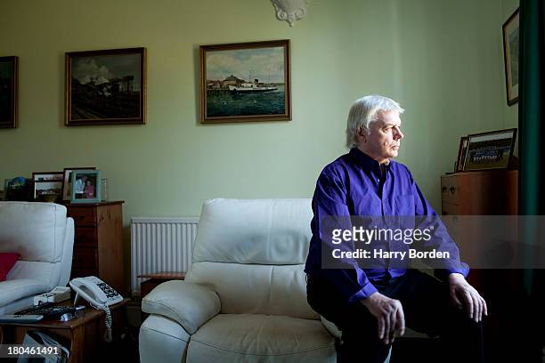 Conspiracy theorist David Icke is photographed for the Sunday Times magazine on April 2, 2013 in Ryde, England.
