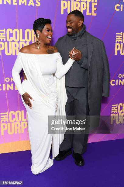 Fantasia Barrino and Colman Domingo attend "The Color Purple" Special Screening at Vue West End on November 20, 2023 in London, England.