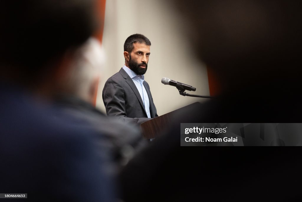 Mosab Mosab Hassan Yousef speaks at a screening of uncensored footage from ...
