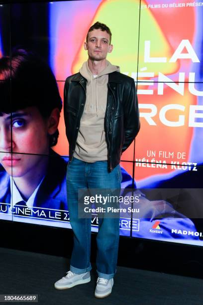 Niels Schneider attends 'La Vénus d'Argent" Premiere at UGC Cine Cite des Halles on November 20, 2023 in Paris, France.