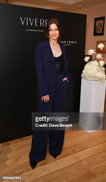 Fuschia Kate Sumner attends the London launch of Vivere by Savannah Miller at Luci on November 20, 2023 in London, England.