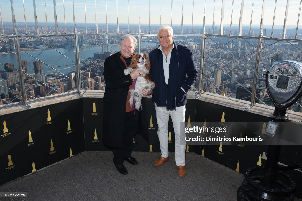 John O'Hurley and David Frei Light the Empire State Building in Honor of the National Dog Show