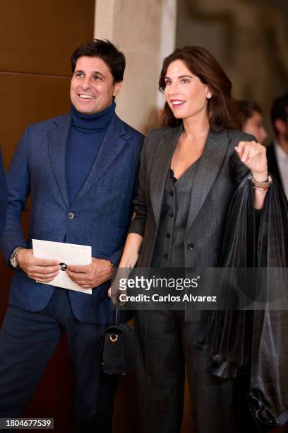 Lourdes Montes and Francisco Rivera attend the "Napoleon" premiere at the El Prado Museum on November 20, 2023 in Madrid, Spain.
