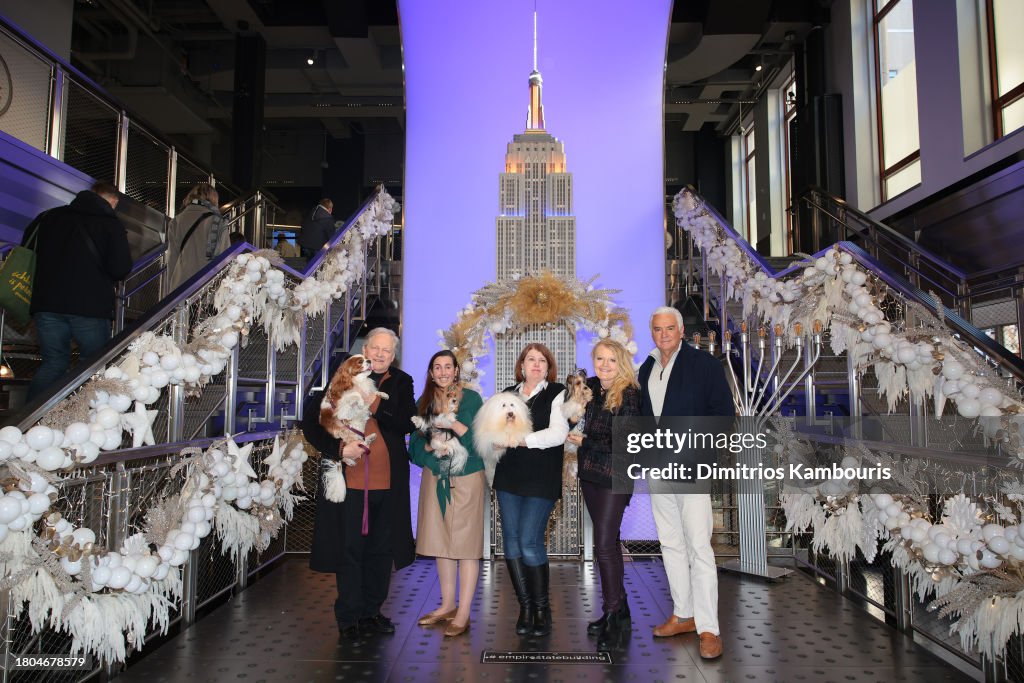 John O'Hurley and David Frei Light the Empire State Building in Honor of the National Dog Show