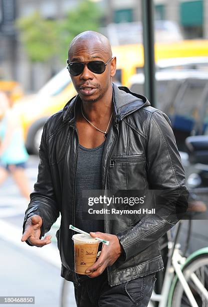 Actor Dave Chappelle is sighted in Soho on September 12, 2013 in New York City.