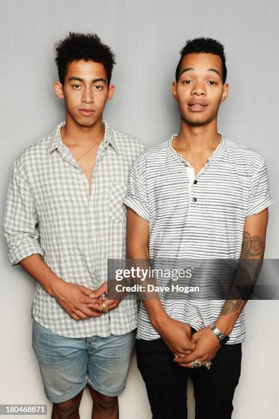 Jordan "Rizzle" Stephens and Harley "Sylvester" Alexander-Sule of Rizzle Kicks pose for a portrait to promote their new album 'Roaring 20s' on...