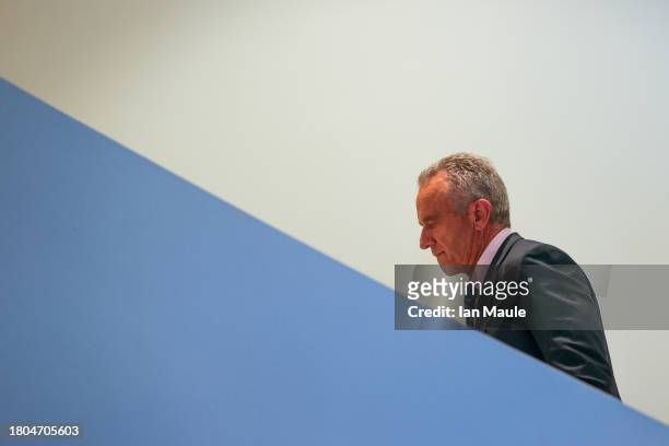 Independent presidential candidate Robert F. Kennedy Jr. Is seen after speaking at RiskOn360! GlobalSuccess Conference at Ahern Hotel and Convention...