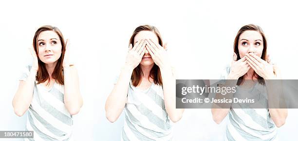 Hear No Evil See No Evil Speak No Evil, Foto de stock