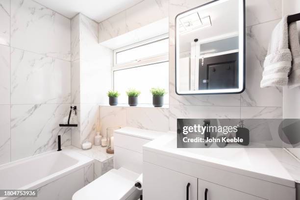 property interiors - white vanity stock pictures, royalty-free photos & images