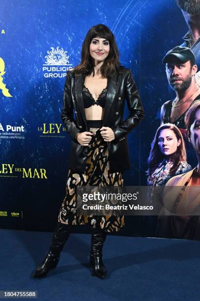 Alicia Fernandez attends the Madrid premiere of "La Ley Del Mar" at Cines Callao on November 20, 2023 in Madrid, Spain.