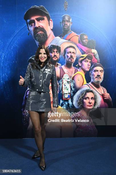 Maria Luisa Mayol attends the Madrid premiere of "La Ley Del Mar" at Cines Callao on November 20, 2023 in Madrid, Spain.