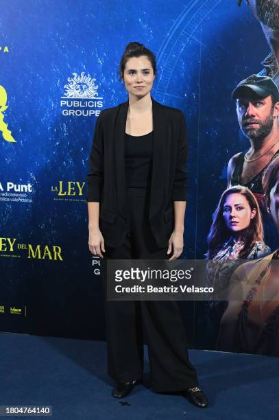 Loreto Mauleon attends the Madrid premiere of "La Ley Del Mar" at Cines Callao on November 20, 2023 in Madrid, Spain.