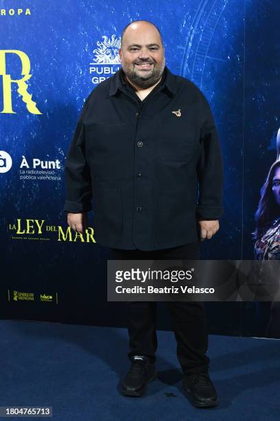 Alberto Ruiz Rojo attends the Madrid premiere of "La Ley Del Mar" at Cines Callao on November 20, 2023 in Madrid, Spain.