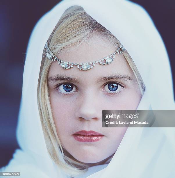 ice and snow - young princess - ice princess stock pictures, royalty-free photos & images