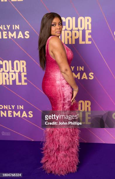 Taraji P. Henson attends "The Color Purple" Special Screening at Vue West End on November 20, 2023 in London, England.