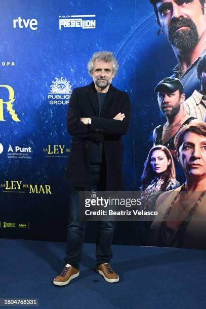 Pau Dura attends the Madrid premiere of "La Ley Del Mar" at Cines Callao on November 20, 2023 in Madrid, Spain.