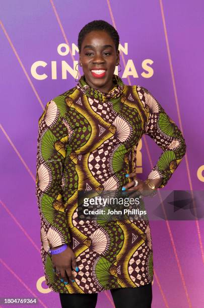 Akua Gyamfi attends "The Color Purple" Special Screening at Vue West End on November 20, 2023 in London, England.