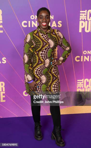 Akua Gyamfi attends "The Color Purple" Special Screening at Vue West End on November 20, 2023 in London, England.