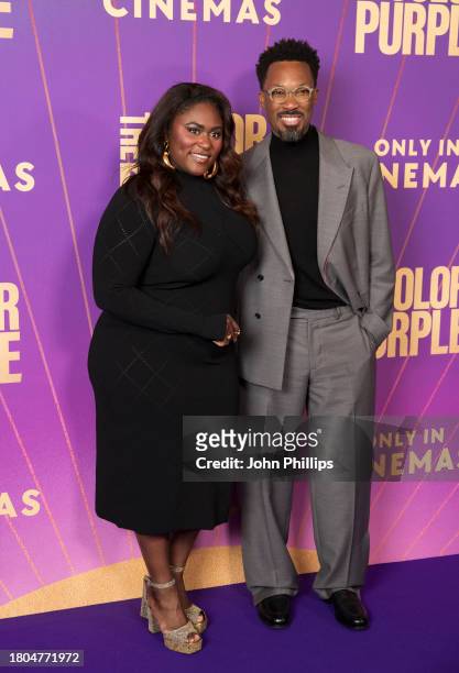 Danielle Brooks and Corey Hawkins attend "The Color Purple" Special Screening at Vue West End on November 20, 2023 in London, England.