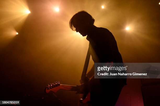 Munaf Rayani of Explosions In The Sky performs at La Riviera on November 20, 2023 in Madrid, Spain.