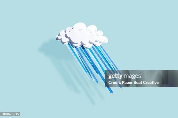 paper craft weather - meteorology foto e immagini stock