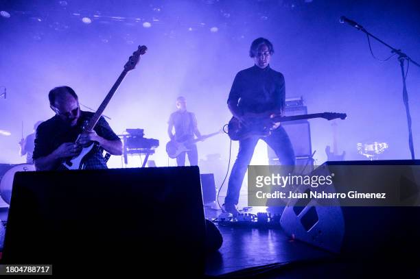 Michael James and Munaf Rayani of Explosions In The Sky perform at La Riviera on November 20, 2023 in Madrid, Spain.