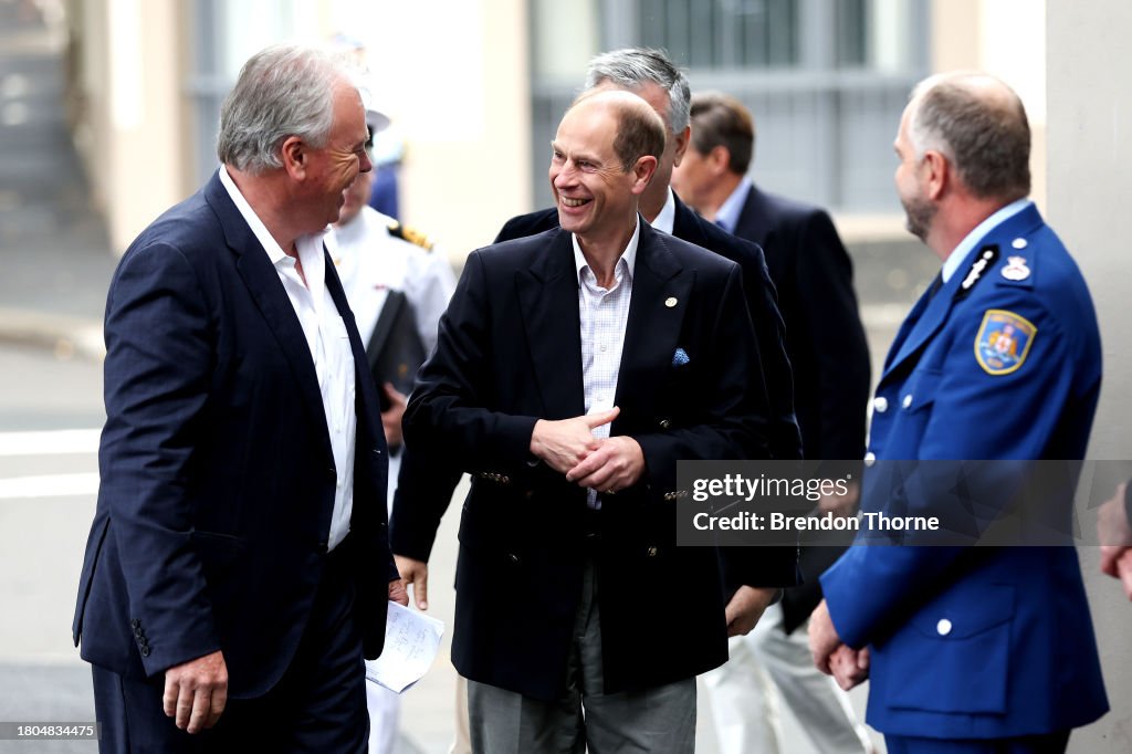 Prince Edward Duke of Edinburgh Visits Sydney