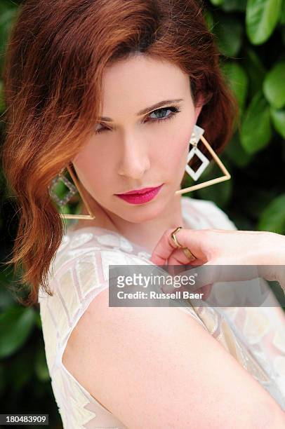 Actress Bitsie Tulloch is photographed for Be magazine on August 15, 2013 in Santa Monica, California. PUBLISHED IMAGE.