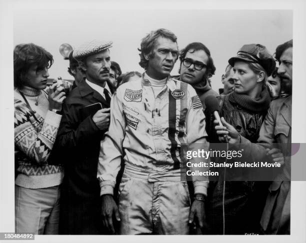 Actor Steve McQueen in a scene from the movie 'Le Mans', 1971.