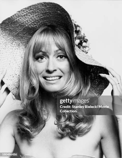 Promotional shot of actress Suzy Kendall, as she appears in the movie 'Darker Than Amber', 1970.