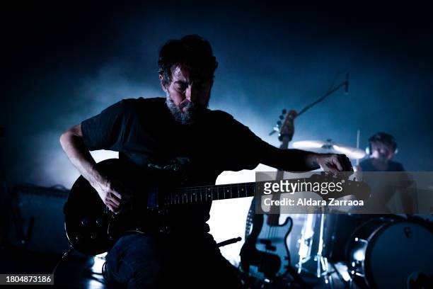 Mark Smith of Explosions In The Sky performs on stage at La Riviera on November 20, 2023 in Madrid, Spain.
