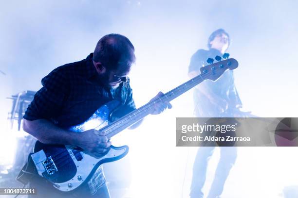 Michael James of Explosions In The Sky performs on stage at La Riviera on November 20, 2023 in Madrid, Spain.