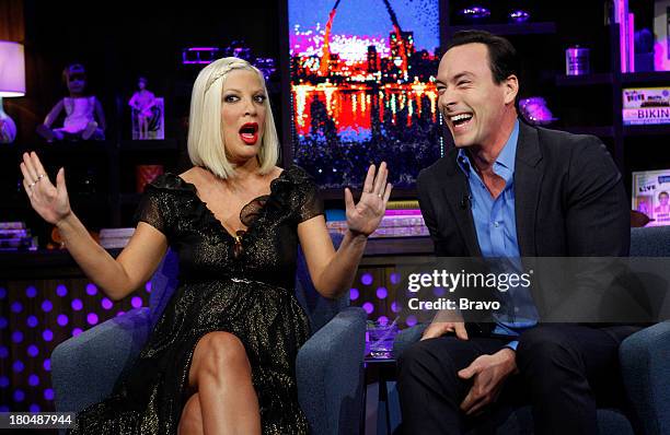 Pictured: Tori Spelling, Chris Klein --