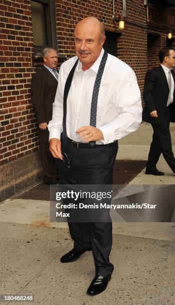 Talk Show Host Dr. Phil McGraw is seen on September 12, 2013 in New York City.