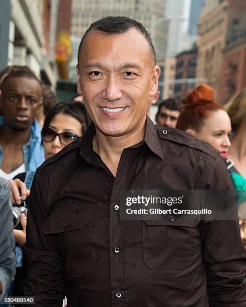 Creative Director, Elle magazine, Joe Zee is seen arriving to Calvin Klein Collection fashion show during Mercedes-Benz Fashion Week Spring 2014 at...