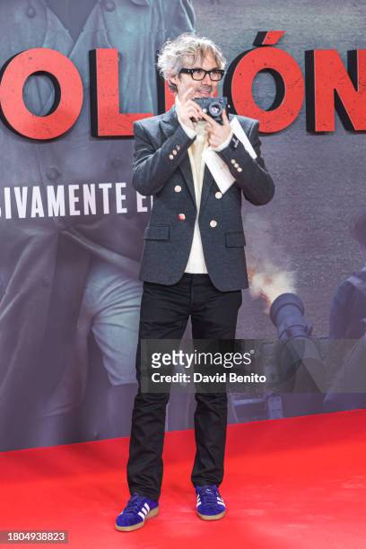 James Rhodes attends the Madrid premiere "Napoleon" at Museo Nacional del Prado on November 20, 2023 in Madrid, Spain.