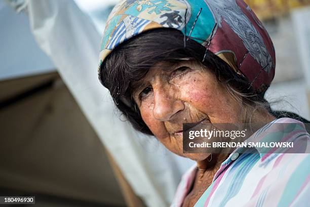 Connie Picciotto at her protest site on the edge of Lafayette Square across from the White House September 13, 2013 in Washington, DC. Picciotto has...