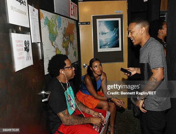 Park hosts Angela Simmons and Bow Wow attend 106 & Park On The Road at DubSpot on September 11, 2013 in New York City.