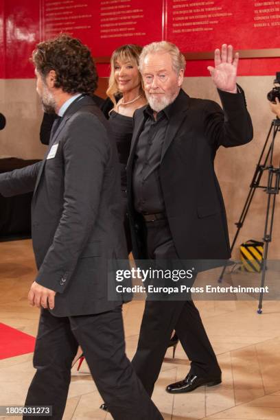 Ridley Scott during the premiere of the film "Napoleon" at the Prado Museum, on November 20 in Madrid, Spain.