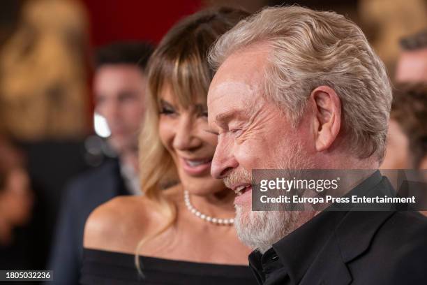 Ridley Scott during the premiere of the film "Napoleon" at the Prado Museum, on November 20 in Madrid, Spain.