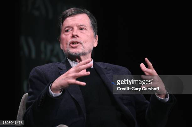 Ken Burns attends Iconic America: David Rubenstein and Ken Burns in conversation at The 92nd Street Y, New York on November 20, 2023 in New York City.