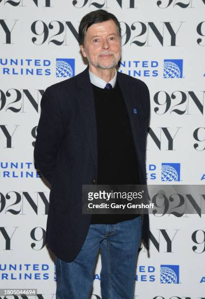 Ken Burns attends Iconic America: David Rubenstein and Ken Burns in conversation at The 92nd Street Y, New York on November 20, 2023 in New York City.