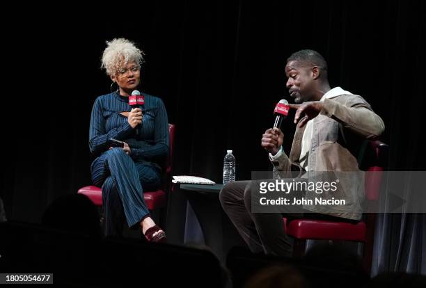 Cori Murray and Sterling K. Brown speak at SAG-AFTRA Foundation Conversations - "American Fiction" with Sterling K. Brown at SAG-AFTRA Foundation...