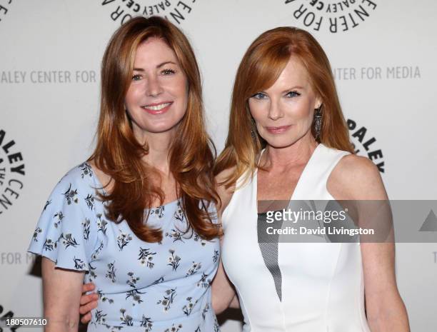 Actresses Dana Delany and Marg Helgenberger attend PaleyFestPreviews: Fall TV - Fall Flashback Reflections: "China Beach" 25 Years Later at The Paley...