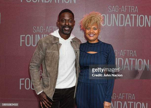 Sterling K. Brown and Cori Murray attend SAG-AFTRA Foundation conversations, "American Fiction" with Sterling K. Brown at SAG-AFTRA Foundation Robin...