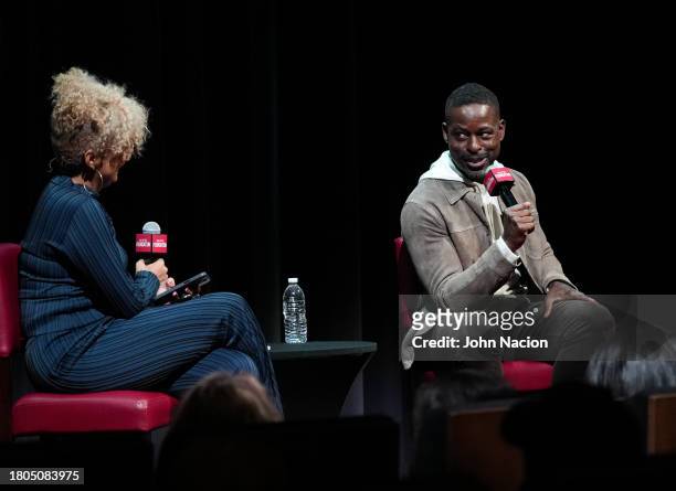 Cori Murray and Sterling K. Brown speak at SAG-AFTRA Foundation conversations, "American Fiction" with Sterling K. Brown at SAG-AFTRA Foundation...