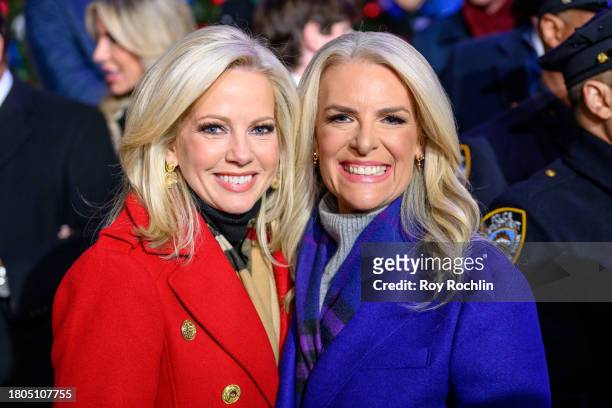 Shannon Bream and Janice Dean attend the Fox News 4th annual all-American Christmas Tree lighting at Fox News Channel Studios on November 20, 2023 in...